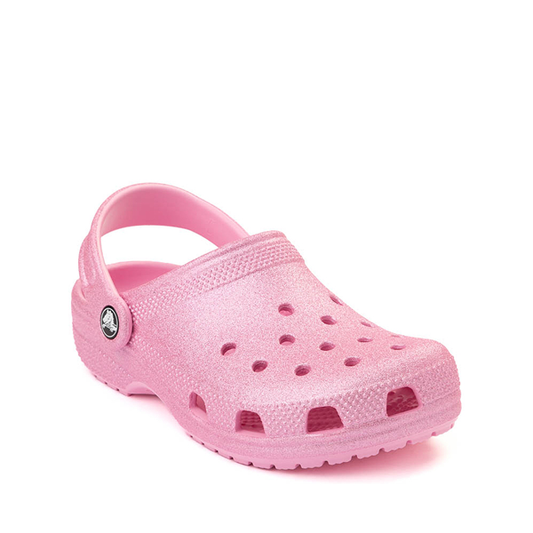 alternate view Crocs Classic Glitter Clog - Little Kid / Big Kid - Pink TweedALT5