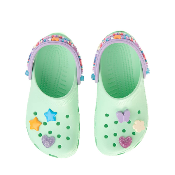 alternate view Crocs Classic Summer Camp Clog - Little Kid / Big Kid - Neo MintALT2