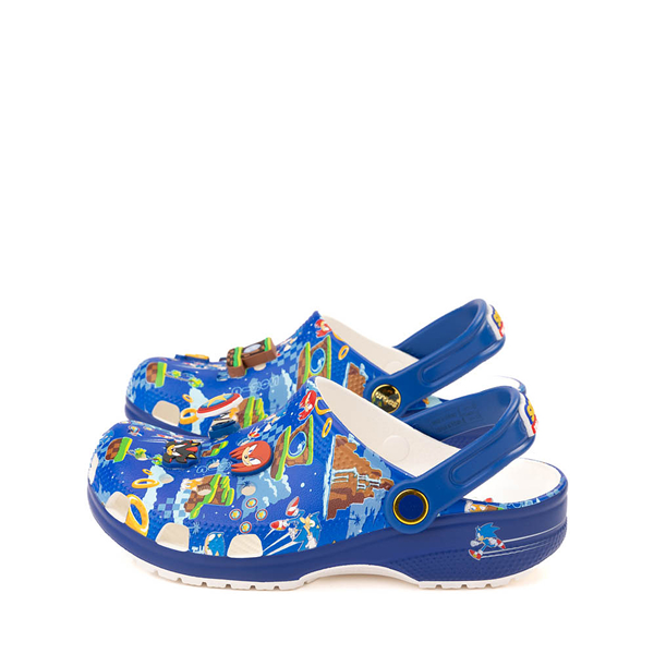 alternate view Crocs x Sonic the Hedgehog™ Classic Clog - Little Kid / Big Kid - BlueALT1