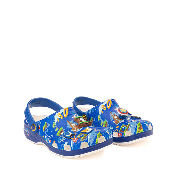 alternate view Crocs x Sonic the Hedgehog™ Classic Clog - Little Kid / Big Kid - BlueALT5