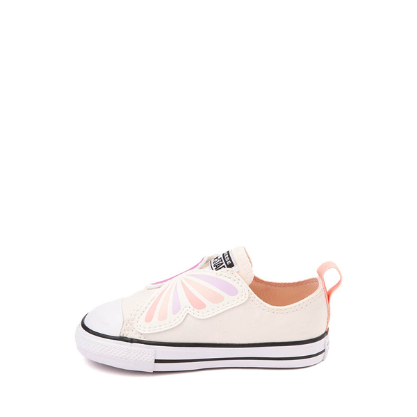Converse Chuck Taylor All Star 1V Lo Butterflies Sneaker - Baby / Toddler - Egret / Soft Peach / Pink Phase