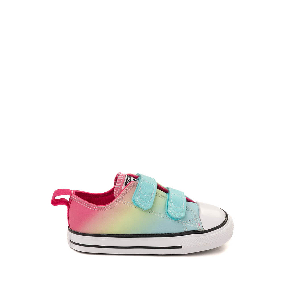 Converse Chuck Taylor All Star 2V Lo Hyper Bright Sneaker Baby Toddler Triple Cyan Chaos Fuchsia