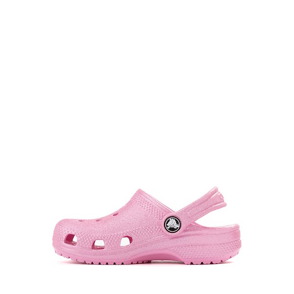 alternate view Crocs Classic Glitter Clog - Baby / Toddler - Pink TweedALT1A