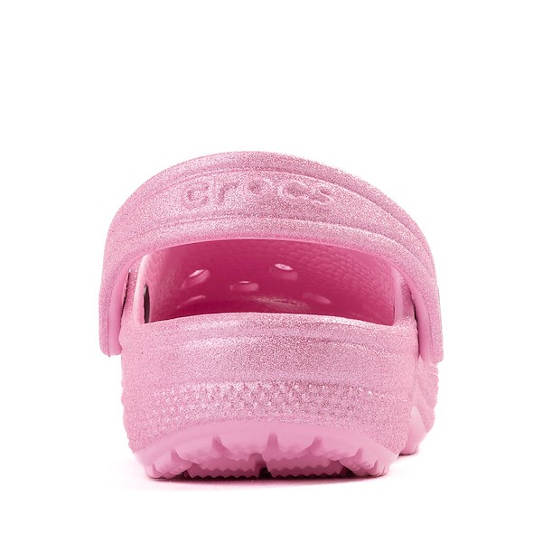 alternate view Crocs Classic Glitter Clog - Baby / Toddler - Pink TweedALT4