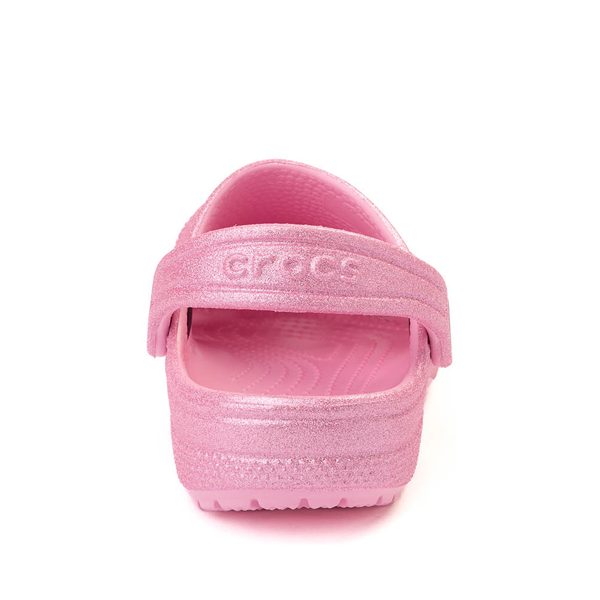 alternate view Crocs Classic Glitter Clog - Baby / Toddler - Pink TweedALT4