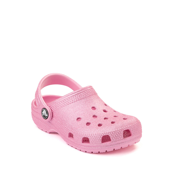 alternate view Crocs Classic Glitter Clog - Baby / Toddler - Pink TweedALT5