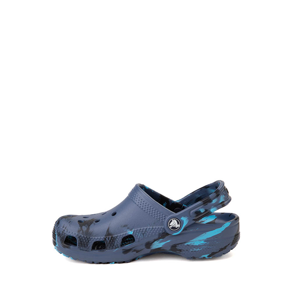 alternate view Crocs Classic Clog - Baby / Toddler - Marbled Navy / MulticolorALT1