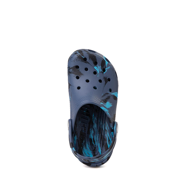 alternate view Crocs Classic Clog - Baby / Toddler - Marbled Navy / MulticolorALT2
