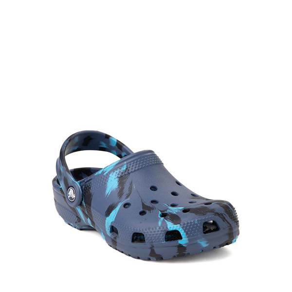 alternate view Crocs Classic Clog - Baby / Toddler - Marbled Navy / MulticolorALT5