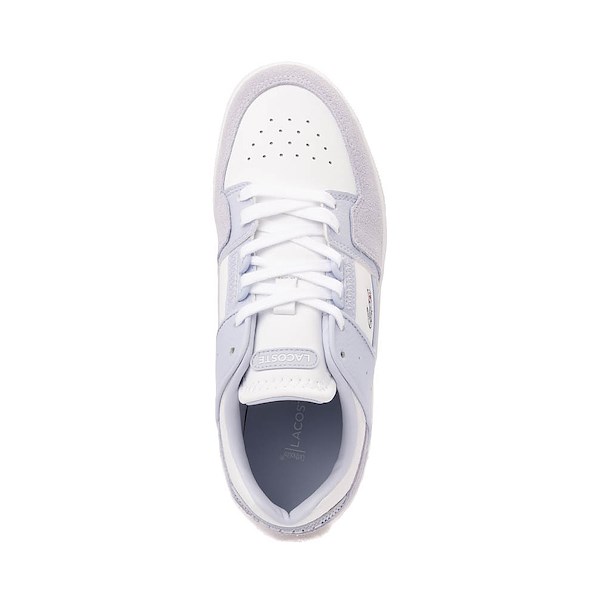 alternate view Womens Lacoste Court Cage Athletic Shoe - Light Blue / WhiteALT2