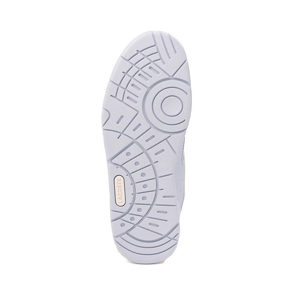 alternate view Womens Lacoste Court Cage Athletic Shoe - Light Blue / WhiteALT3