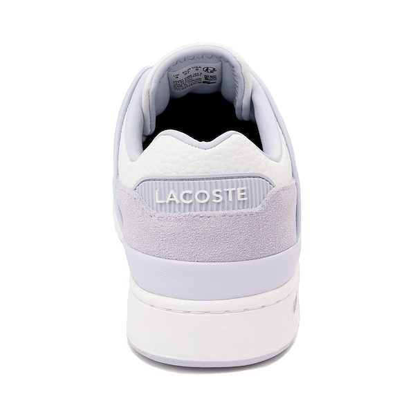 alternate view Womens Lacoste Court Cage Athletic Shoe - Light Blue / WhiteALT4