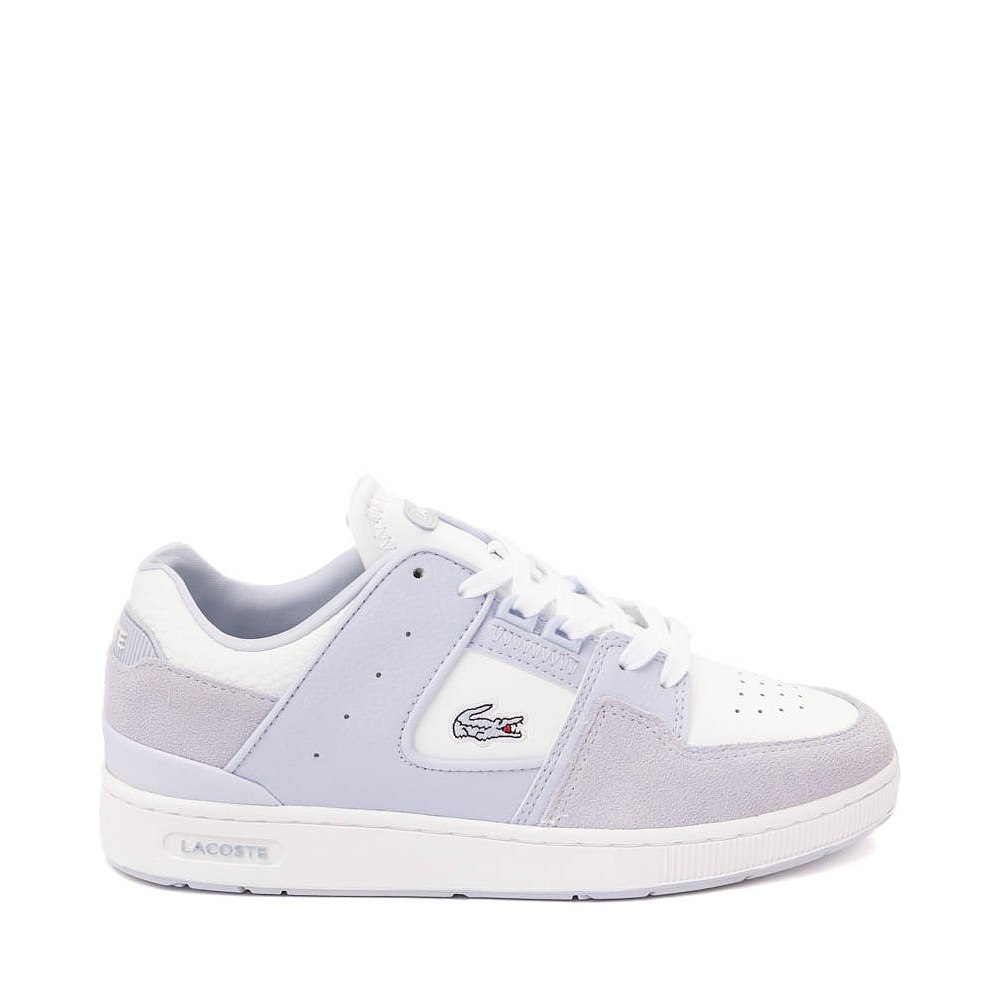 Womens Lacoste Court Cage Athletic Shoe - Light Blue / White