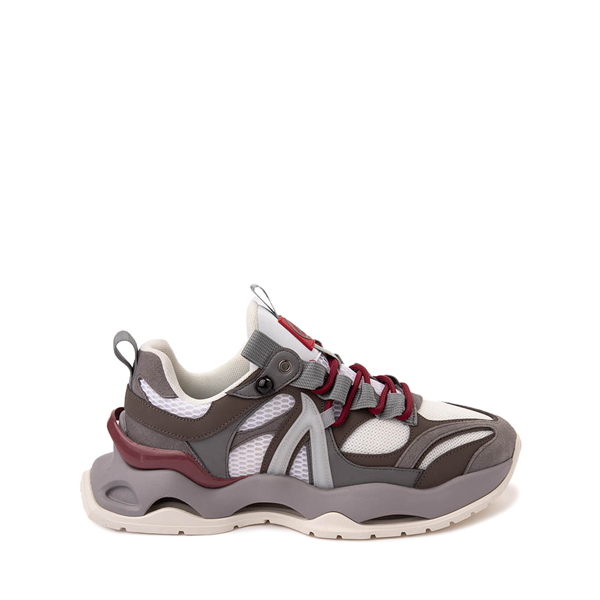 Mens JAVI Striker Sneaker - Gray / Burgundy