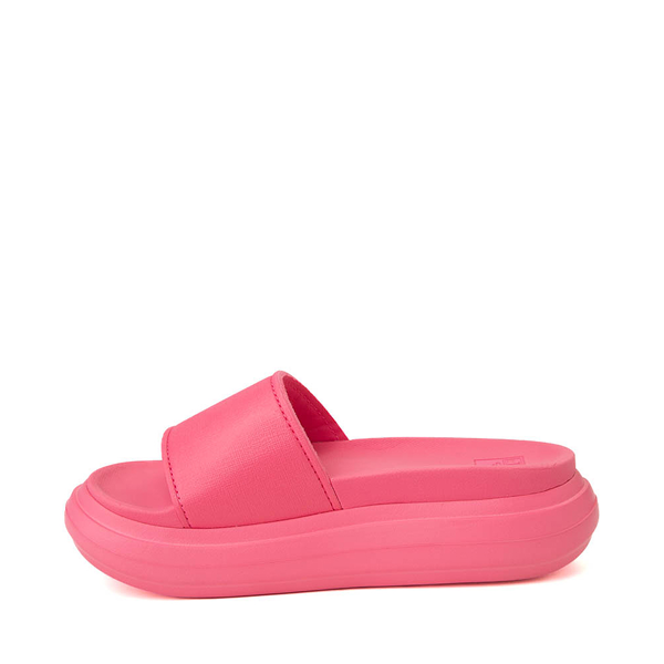 Womens Reef Cushion Bondi Bay Slide Sandal - Hot Pink