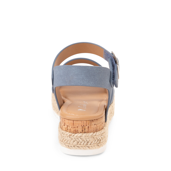 alternate view Sarah-Jayne Bryce Platform Sandal - Little Kid / Big Kid - Denim BlueALT4