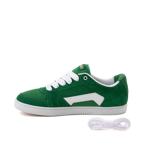 Mens etnies MC Rap Lo Skate Shoe - Green / White