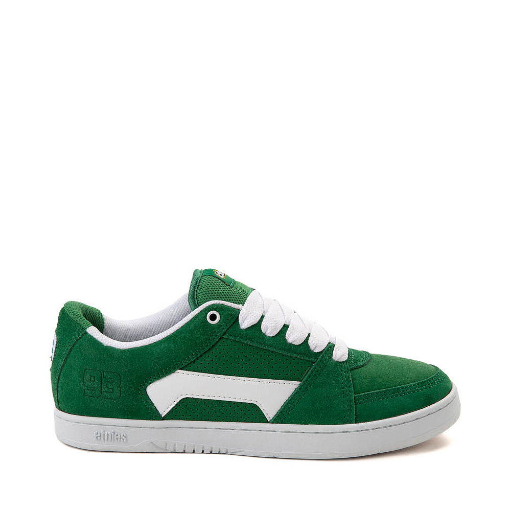 Mens etnies MC Rap Lo Skate Shoe - Green / White