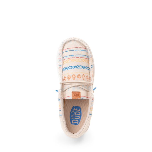 alternate view HEYDUDE Wally Serape Casual Shoe - Little Kid / Big Kid - Beach HorizonALT2