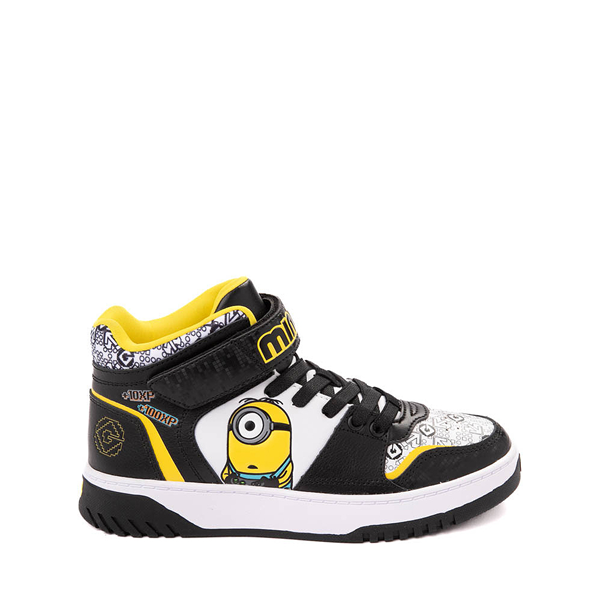Kid Power Marvel Minions Hi Sneaker - Little / Big Black White Yellow
