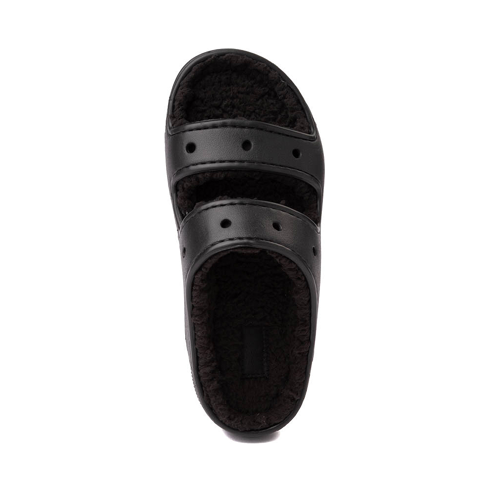 Crocs Classic Cozzzy Slide Sandal - Black | Journeys