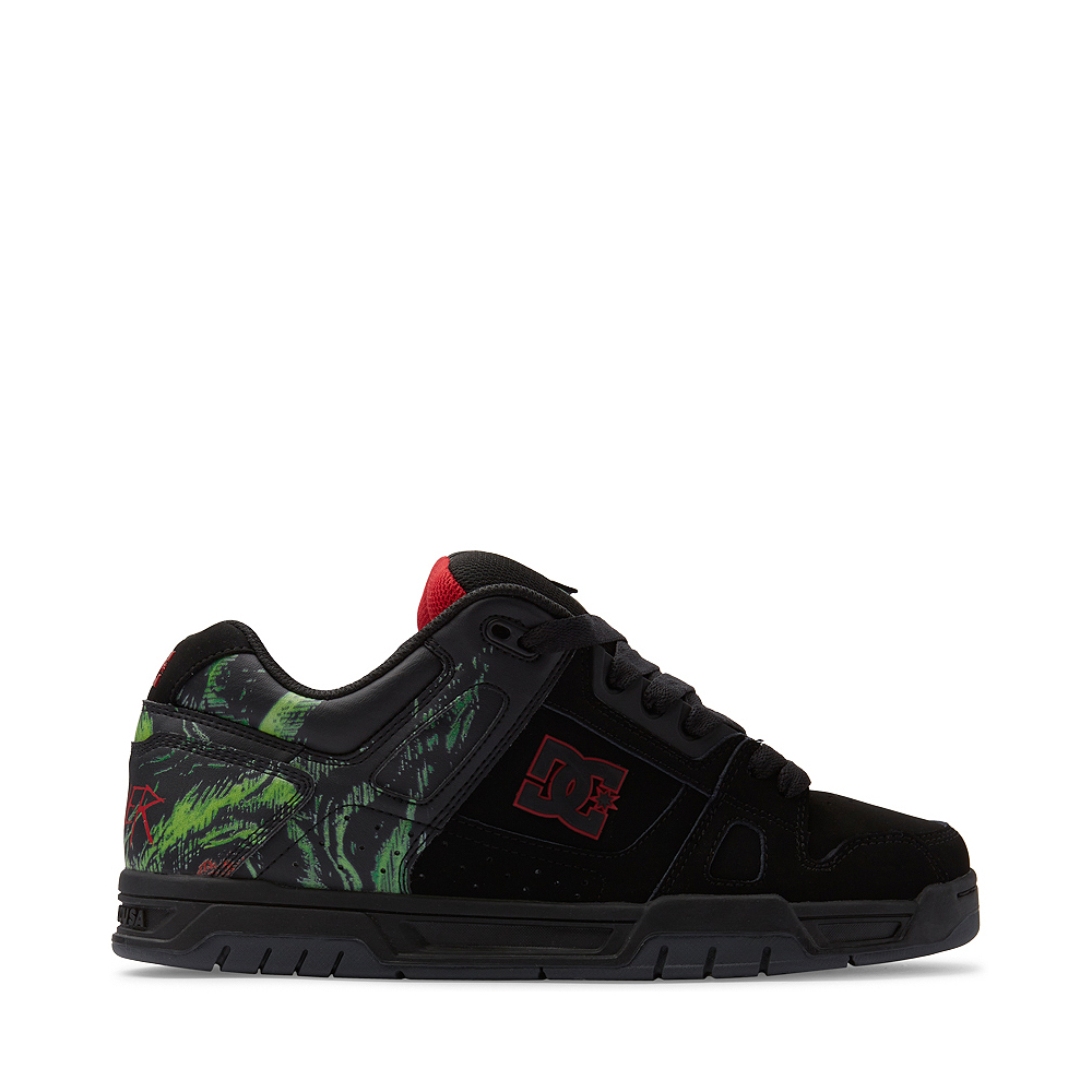 Mens DC x Slayer Stag Skate Shoe - Black / Green / Red | Journeys