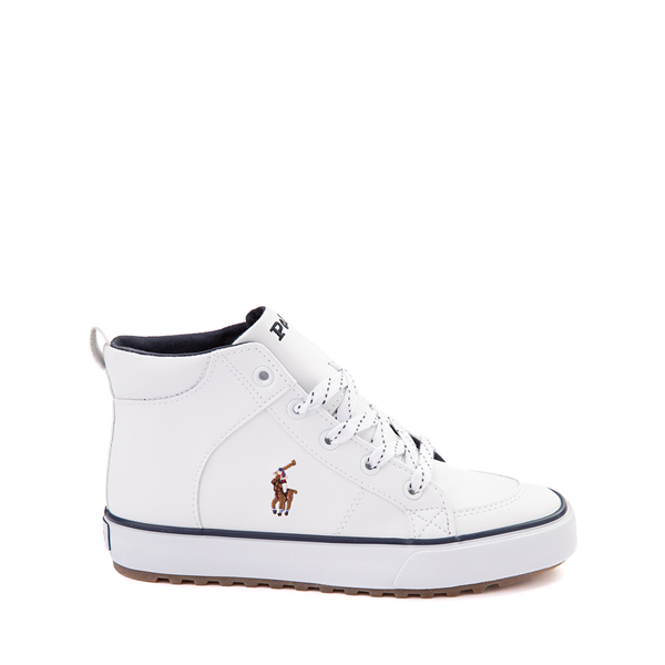 Jaxson Hi-Top Sneaker by Polo Ralph Lauren - Big Kid - White