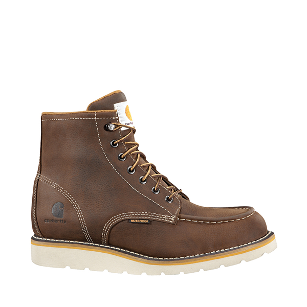 Mens Carhartt® Waterproof 6" Steel Toe Wedge Boot - Dark Brown