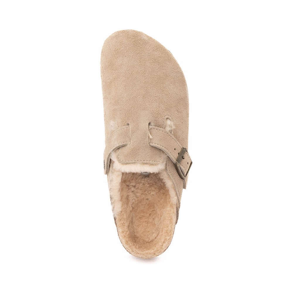 Womens Birkenstock Boston Shearling Clog - Taupe | Journeys Womens Birkenstock Boston Shearling Clog - Taupe | Journeys