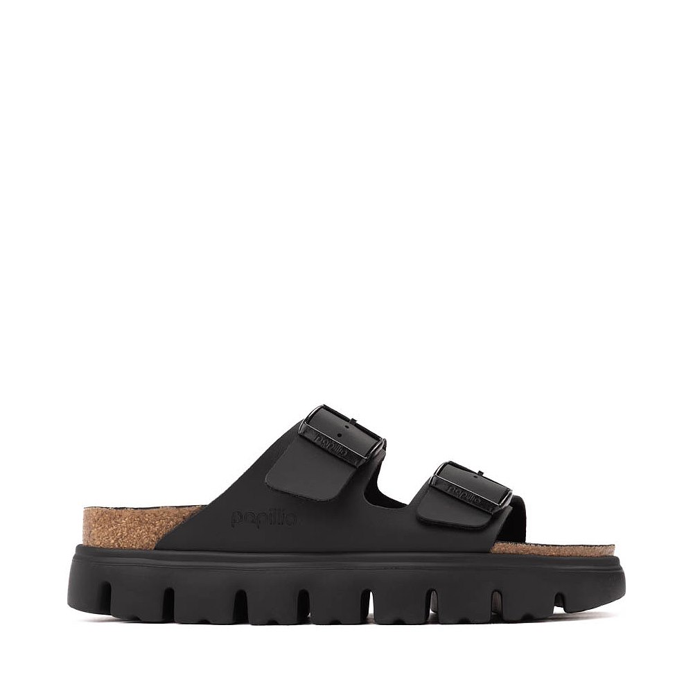 Womens Papillio by Birkenstock&reg; Arizona Chunky Slide Sandal - Black