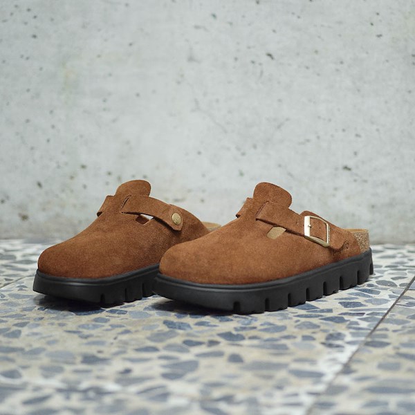 alternate view Womens Papillio by Birkenstock® Boston Chunky Sandal - Dark TeaHERO
