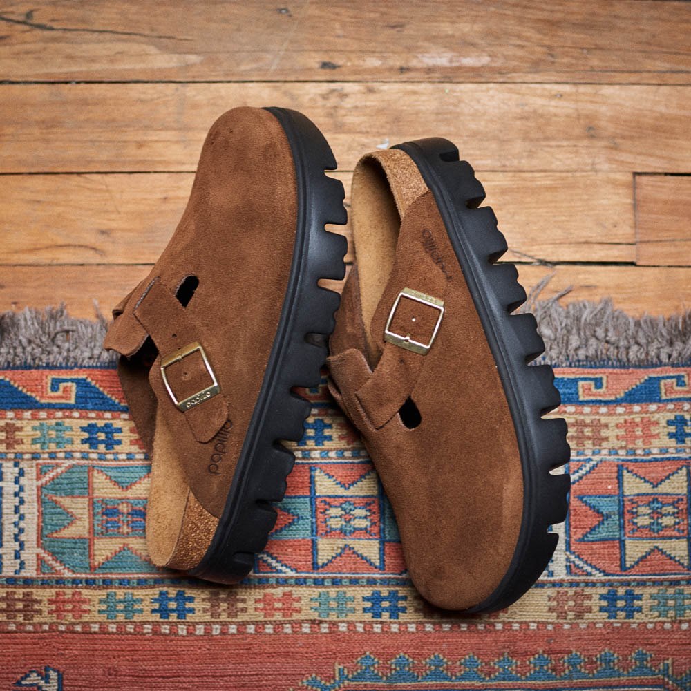 Womens Papillio by Birkenstock® Boston Chunky Sandal - Dark Tea