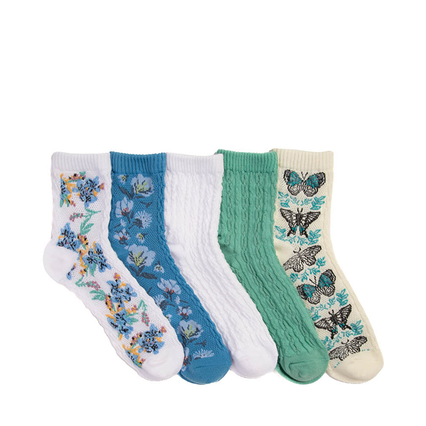 Womens Crew Socks 5 Pack - White