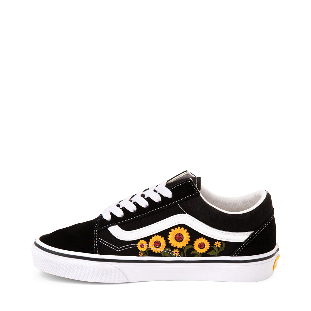 Vans Old Skool Sunflowers Skate Shoe - Black | Journeys