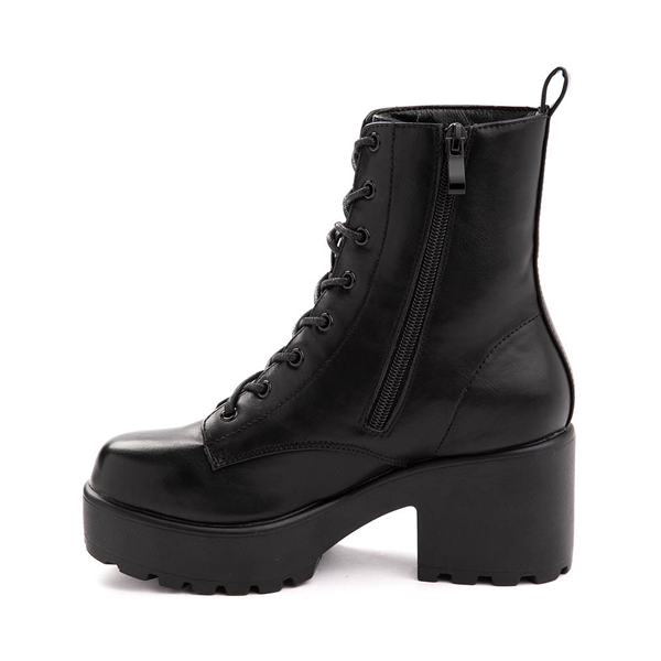 Womens KOI Footwear Astro Star & Moon Platform Boot - Black / Silver