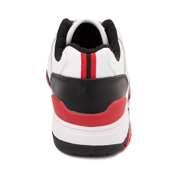 alternate view Mens Starter Fast Break Low Athletic Shoe - White / Black / RedALT4