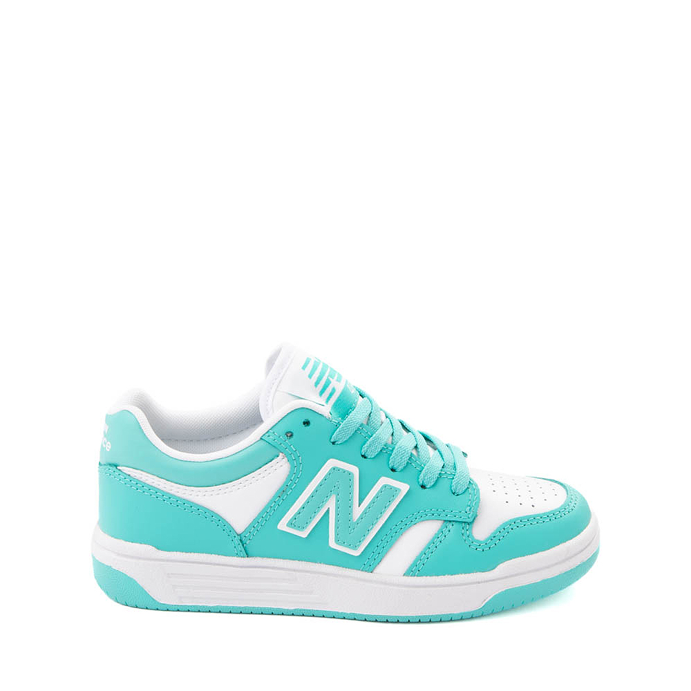 New Balance 480 Athletic Shoe - Big Kid - Airy Teal / White