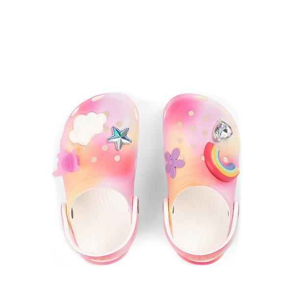 alternate view Crocs Classic Cloud Charm Clog - Baby / Toddler - RainbowALT2