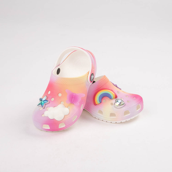 alternate view Crocs Classic Cloud Charm Clog - Baby / Toddler - RainbowHERO