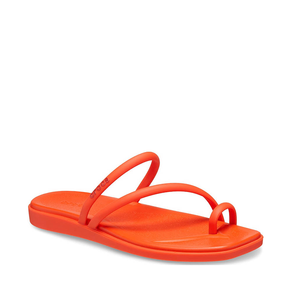 Womens Crocs Miami Toe Loop Sandal - Lava | Journeys