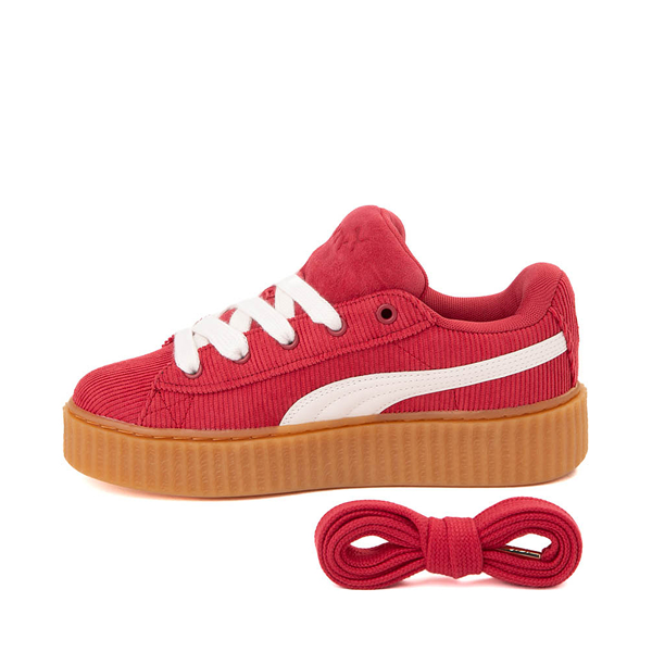 alternate view Womens Fenty x PUMA Creeper Phatty Corduroy Athletic Shoe - Red / Warm White / GumALT1