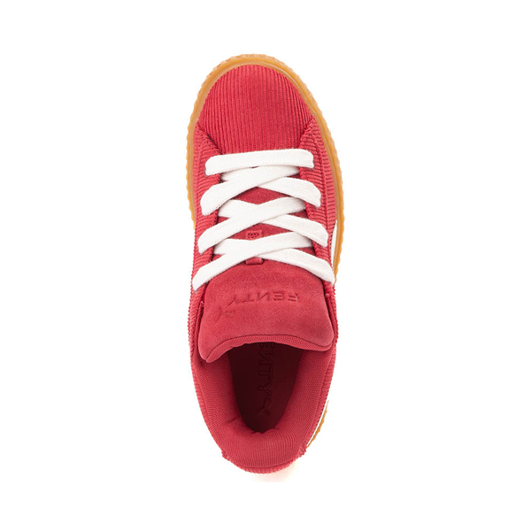 alternate view Womens Fenty x PUMA Creeper Phatty Corduroy Athletic Shoe - Red / Warm White / GumALT2