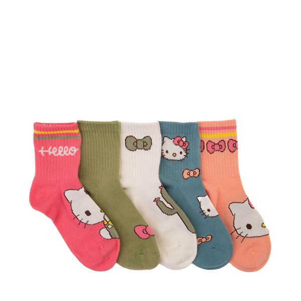 Hello Kitty® Crew Socks 5 Pack - Little Kid - Multicolor