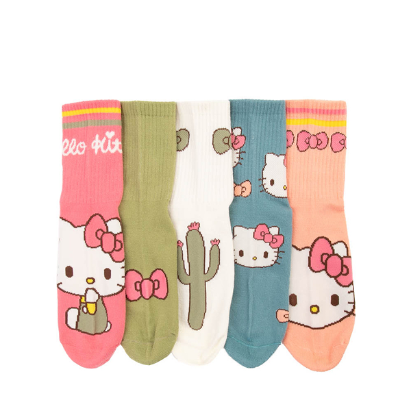 Hello Kitty® Crew Socks 5 Pack - Big Kid - Multicolor