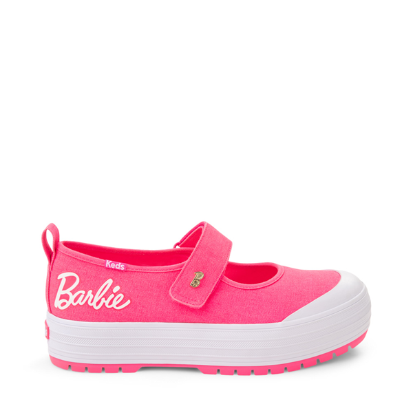 Womens Barbie&trade x Keds Mary Jane Platform Casual Shoe - Pink