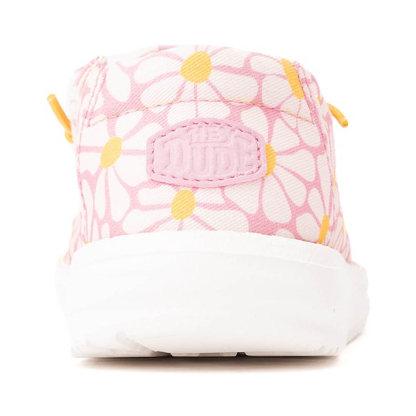alternate view Womens HEYDUDE Wendy Slip-On Casual Shoe - Pink / DaisiesALT4