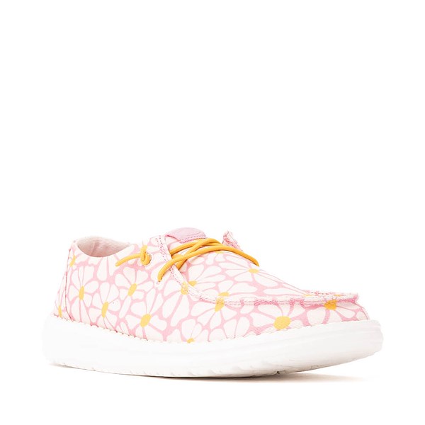 alternate view Womens HEYDUDE Wendy Slip-On Casual Shoe - Pink / DaisiesALT5