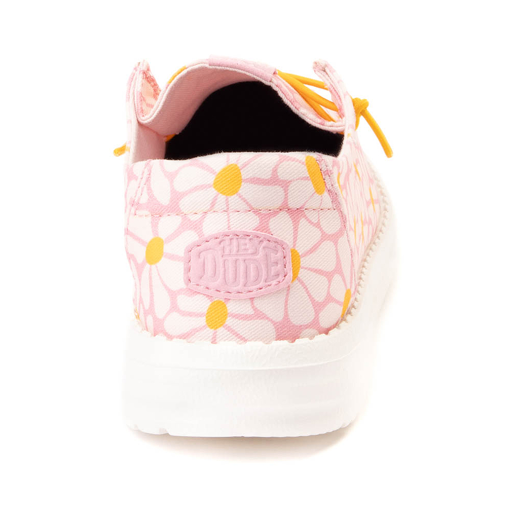 Womens HEYDUDE Wendy SlipOn Casual Shoe Pink / Daisies Journeys