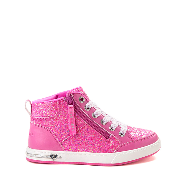 Skechers Shoutouts Glitter Queen Sneaker - Little Kid Hot Pink