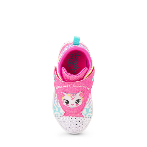 alternate view Skechers Twi-Lites Twinkle Pets Glitter Cat Sneaker - Toddler / Little Kid - PinkALT2